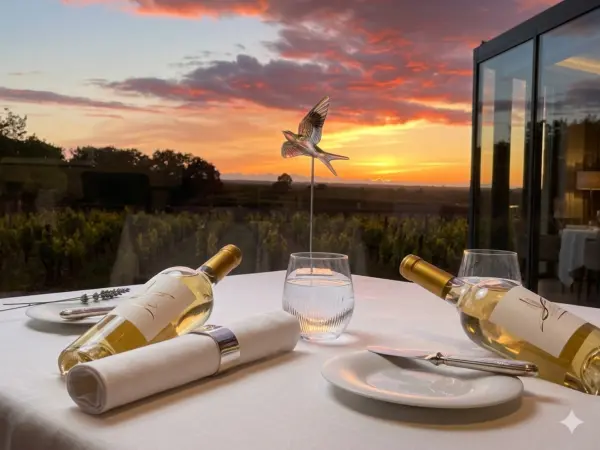 Demande en mariage vignoble Provence coucher de soleil repas gastronomique sur mesure"